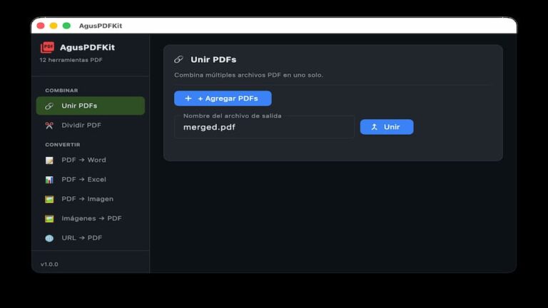 AgusPDFKit: Herramienta para Manipular PDFs Python